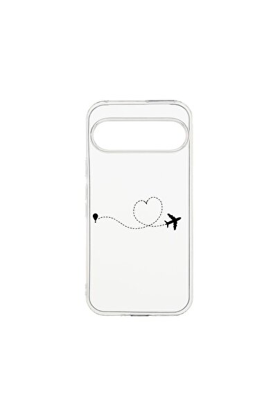 bestcase Husa Clear Silicon 2MM, Compatibilă cu Google Pixel 9, Love To Trave...