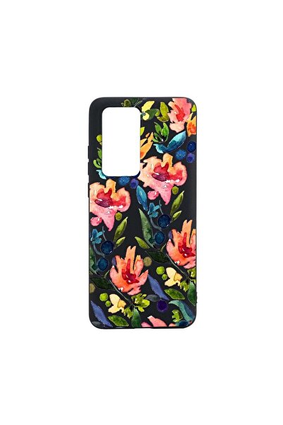 bestcase Husa Huawei P40, Happy Flowers, rezistenta la uzura, anti-alunecare,...