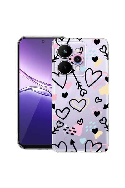 bestcase Διαφανής Λεπτή Θήκη Σιλικόνης Συμβατή με Realme 15 / 15 Pro, Σύμβολα...