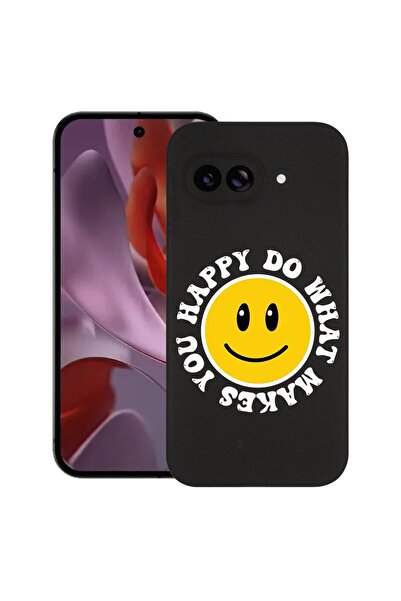 bestcase Калъф за Google Pixel 9a, Щастлива усмивка, Тънък силиконов 0.8ММ, У...