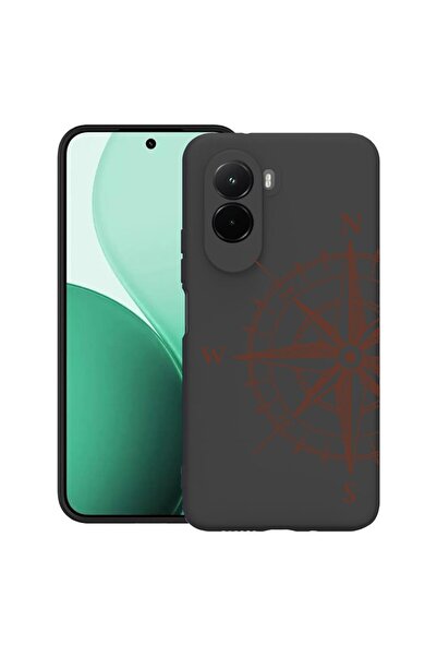 bestcase Ултра тънък TPU калъф, съвместим с Poco M7, с дизайн на компас, 3119...