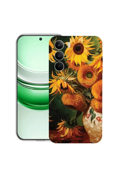 bestcase Husa transparentă din silicon pentru Realme C71, cu imprimeu floarea...