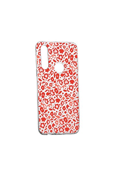 bestcase Husa Red Floweres Pattern, pentru Huawei P30 Lite, rezistenta la uzu...