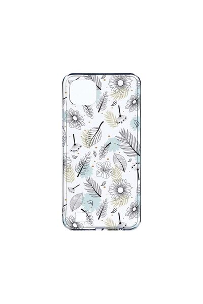 bestcase Διαφανής Θήκη Σιλικόνης 2MM, Συμβατή με Realme C20, Λουλούδια, Αντικ...