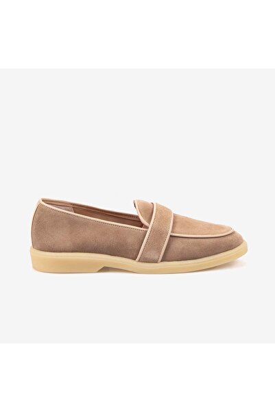 KEMAL TANCA Kadın Casual Süet Loafer Ayakkabı Kauçuk Taban T101