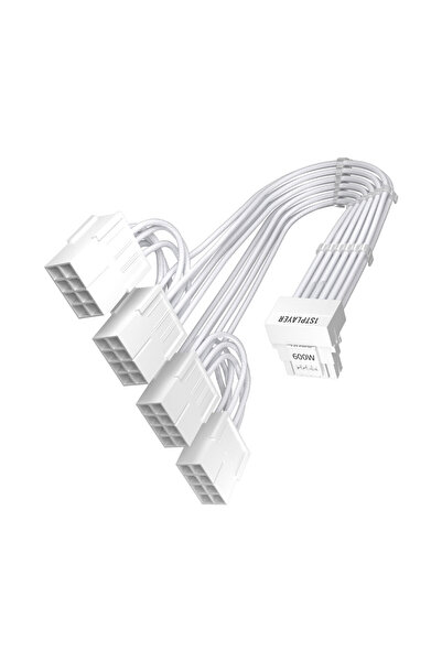 1stPlayer Cablu 1stPlayer® Premium 12+4pin PCIe Gen 5 12VHPWR 600W la 4×8 pin...