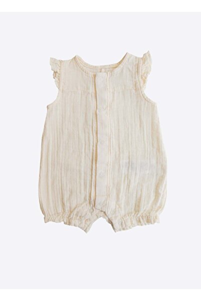kitikate Organic Aliza Shorts Overalls Natural