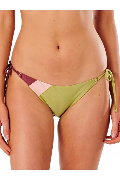 Rip Curl Bikini Tallows High Waist Cheeky Bikini Green M