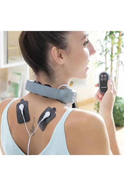 InnovaGoods Aparat de Masaj Cervical Reîncărcabil cu Telecomandă și EMS Nekiv...