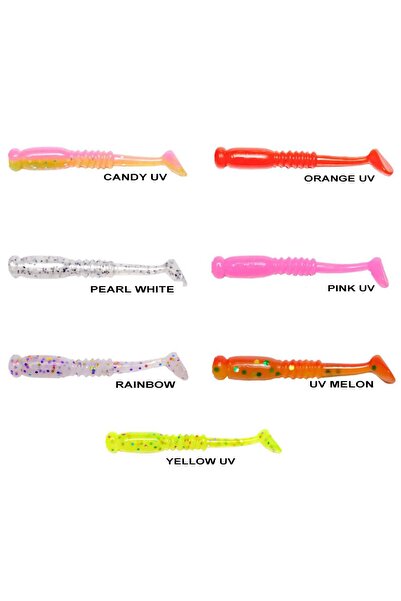 RYUJI Rock Tail 4cm Kokulu LRF Silikon Yem (12 adet)