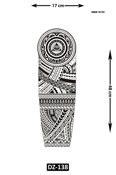Attach DZ-138 ETNİK DESEN GEÇİCİ KOL DÖVMESİ-TATTO