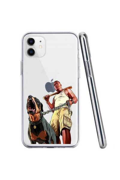 OEM Θήκη συμβατή με Apple iPhone 11, διαφανής σιλικόνης, μοντέλο GTA V Chop