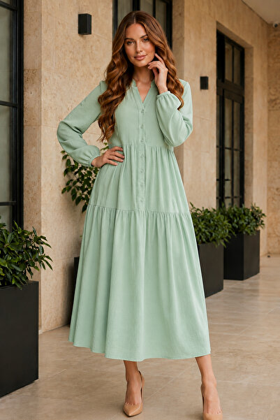 benguen Hijab Dress B2527 Mint Green