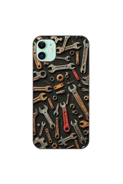 OEM Husa compatibila cu Apple iPhone 11 Silicon Gel Tpu Model Mechanic Tools ...