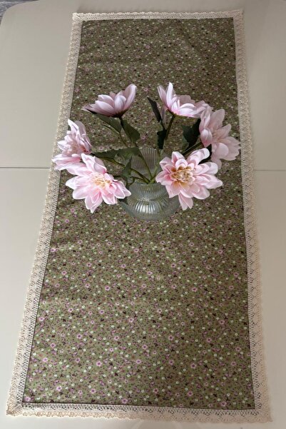 zarafet concept Modern Dekoratif Dantel Detaylı Vintage Runner 40x110cm