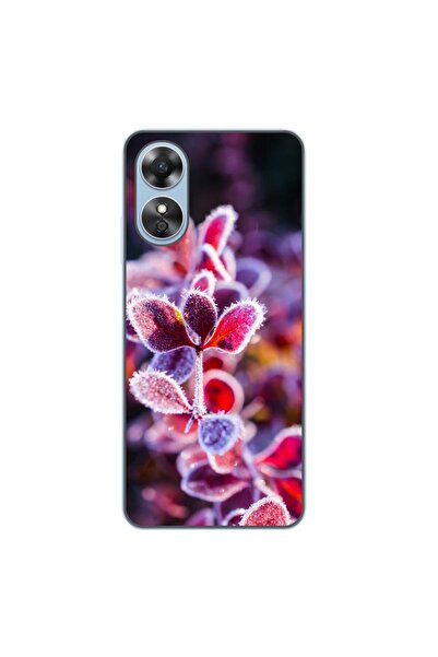 OEM Husa compatibila cu Oppo A17 Silicon Gel Tpu Model Flori Inghetate