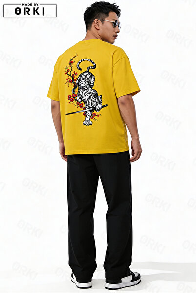 EFFRENATU Unisex Tiger's Sword Printed Sweatshirt Top and Bottom Tracksuit Se...