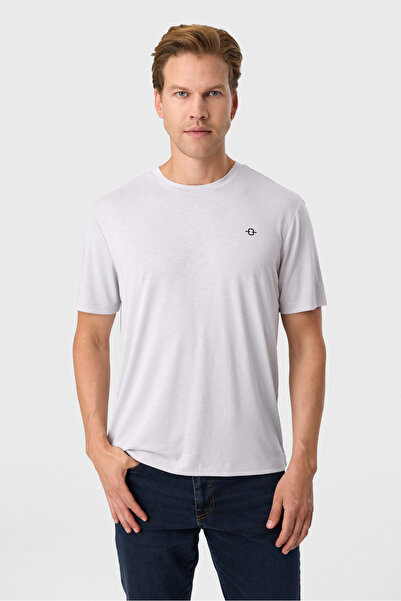 Back And Bond Regular Fit Gri Basic Tişört