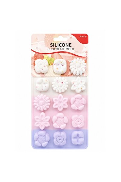 OEM Forma Silicon pentru Bomboane si Jeleuri, BPA Free,Model Floral, Reutiliz...