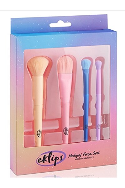 eklips E Clip Colorful Makeup Brush Set