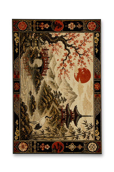 Rugs Modern Halı SDT Balık Tema Desenli Modern Dokuma Taban Dekoratif Halı mo...