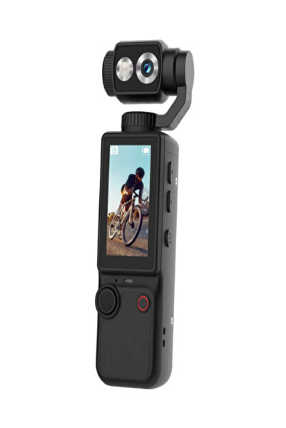 Genrics AASHZ 4K Handheld Gimbal Camera Mini Vlog Camera, 3 Axis Stabilizer V...