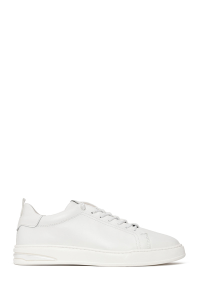 Derimod Men's White Lace-Up Leather Sneaker 26Sfd631718