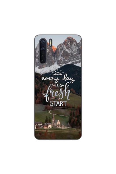 OEM Husa compatibila cu Oppo A91 Silicon Gel Tpu Model Mesaj Fresh Start