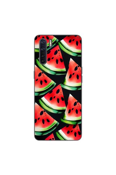 OEM Husa compatibila cu Oppo A91 Silicon Gel Tpu Model Watermelon Slices