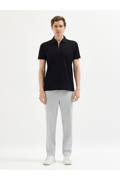 Karaca Siyah T-Shirt-Polo Yaka Tişört