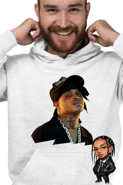 OEM Men's Ski Mask Slump God Rap Vibe Hoodie