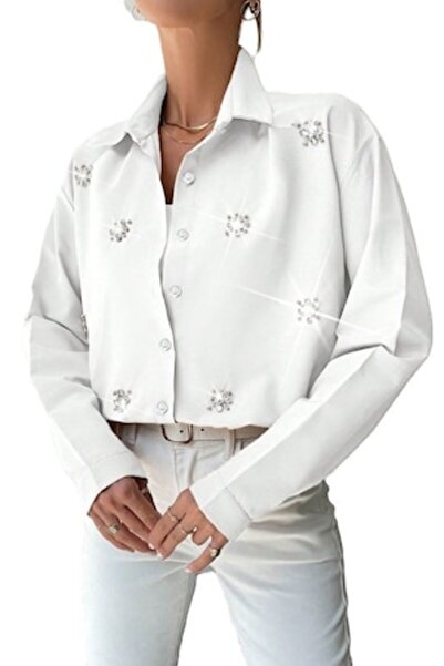 StreetWear Outlet Women's Shirt, Elegant, Loose, With Dropped Shoulders And E...