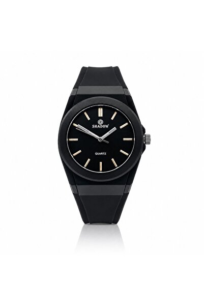 SHADOW Forest SD0480 Black Silicone Strap Watch | Minimalist Quartz Analog Wr...