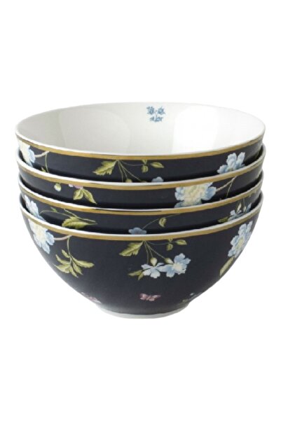 Laura Ashley Μπωλ Σετ 4 Τεμαχίων Midnight Uni Giftbox Heritage 16cm 182820