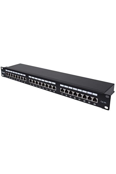 Intellinet Patchpanel Cat6a cu 24 de porturi FTP 1HE negru