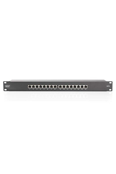 Digitus Patchpanel 1HE 16-Port Cat6 geschirmt schwarz