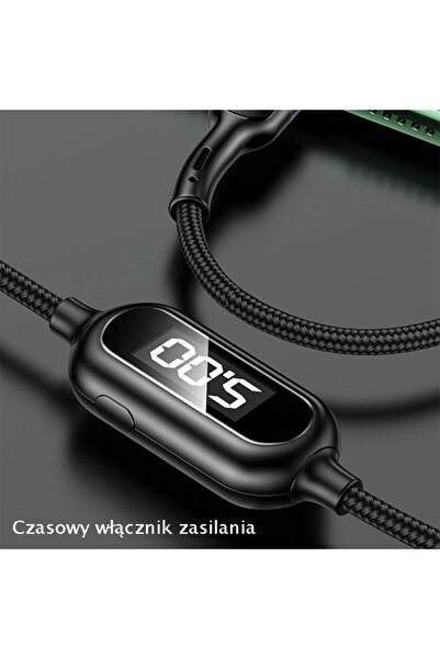 Usams Cablu împletit U48 Lightning 1,2m 2A Încărcare rapidă LED verde SJ423US...
