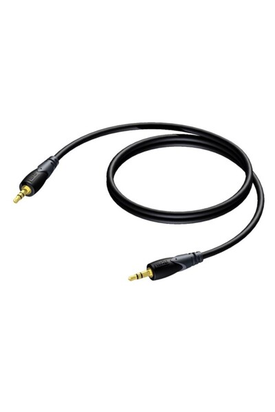PROCAB Cablu Jack 3.5mm - Jack 3.5mm 0.75m negru (CLA716/0.7)
