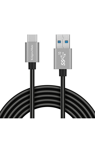 Kruger&Matz Cablu USB USB-A - USB-C 0.5 m Negru (KM1262)