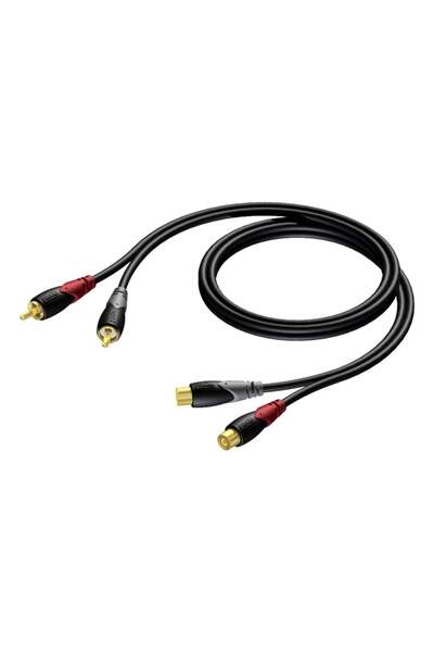 PROCAB Cablu RCA (Cinch) x2 - RCA (Cinch) x2 1.5m negru (CLA850/1.5)
