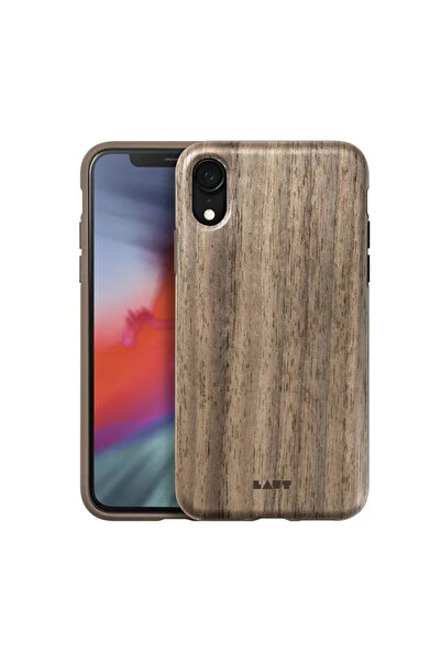 Laut PINNACLE - Husă iPhone XR din lemn autentic (Nuc)