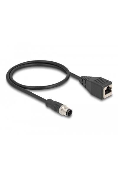 DELOCK Cablu adaptor M12 codificat D, 4 pini ST la RJ45, 50 cm