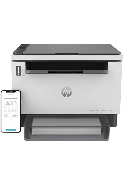 HP Imprimantă Laserjet Tank Mfp 2604Dw, Alb-negru, Imprimantă pentru afaceri,...