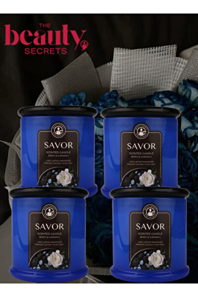 The Beauty Secrets 4 قطع شمعة معطرة سافور 500 جرام