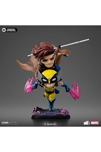 Iron Studios Gambit Figür and Wolverine Figür - X-Men Figür '97 - Minico -