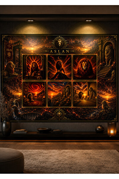 Galatea Treasures ASLAN Koleksiyon Posteri – Premium Fantastik Duvar Sanatı
