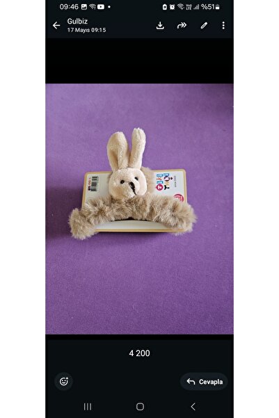 NO BRAND Cute rabbit figure hair clip