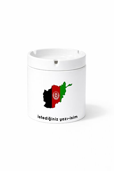 Kirbi Reklam منفضة سجائر مطبوعة عليها علم أفغانستان، هدية منفضة سجائر مطبوعة ...