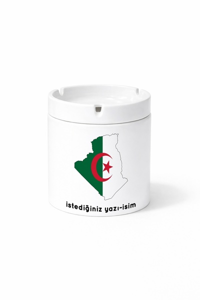 Kirbi Reklam كوب سحري من البورسلين مطبوع على الوجهين بتصميم علم الجزائر