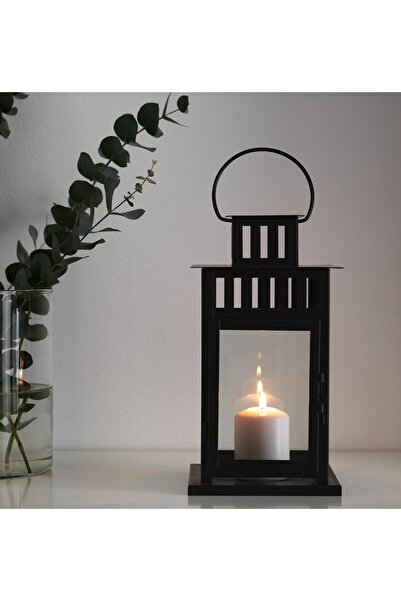 IKEA QUİCK Asılabilir Fener Mumluk Yükseklik 28 Cm Dekoratif Blok Mum Mumluğu...